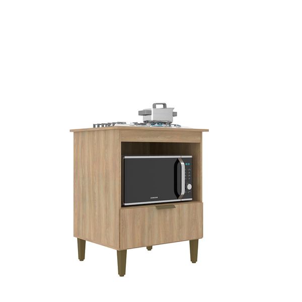 Balcão Cooktop Iara 4 Bocas J Carvalho Dourado