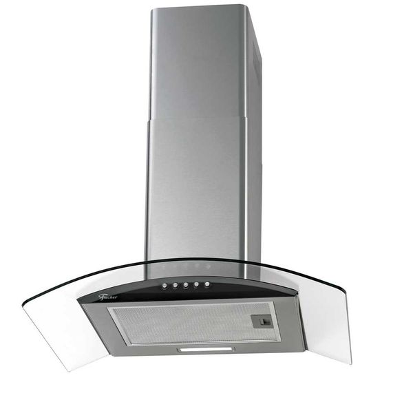 Coifa de Parede Fit 60 Cm Com Vidro Fischer Preto / 220V