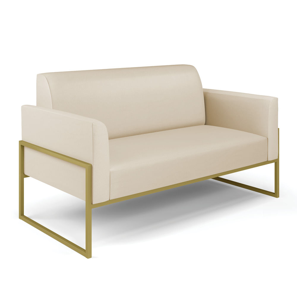 Sof  Namoradeira Base Industrial Alta Dourado Marisa Corino D03 - D'Rossi