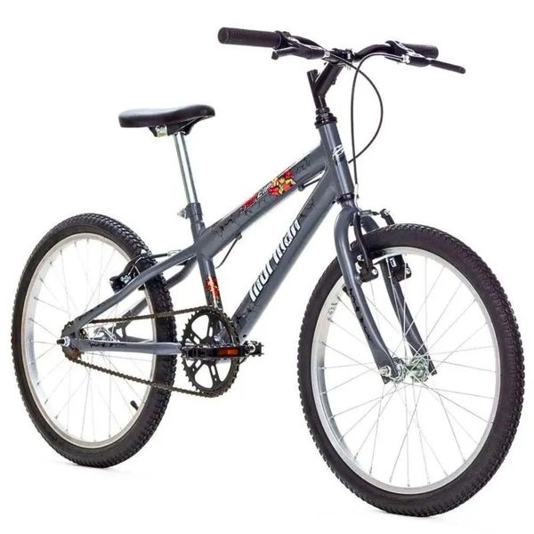 Bicicleta Aro 20 MTB Top Lip 1V V-Brake Grafite Mormaii