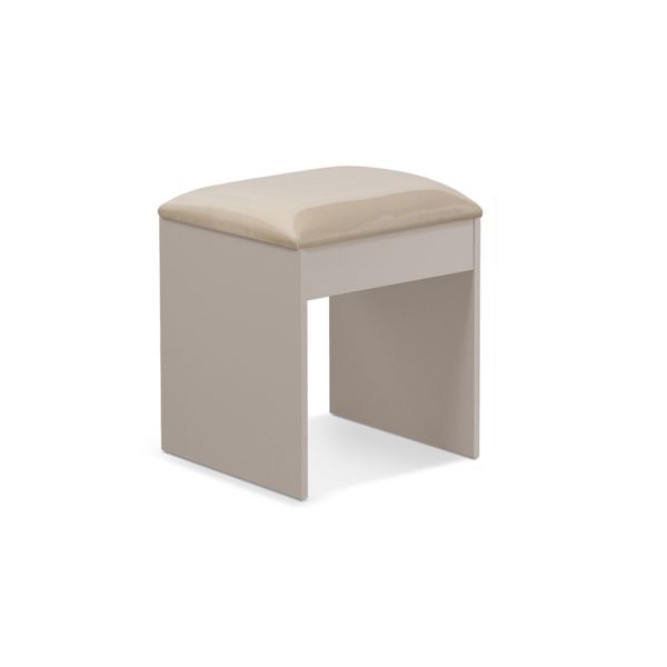 Puff para sala banqueta mdf Maia para penteadeira quarto