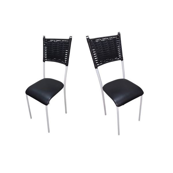 Kit 2 cadeiras sala de jantar e cozinha para mesa reforçada