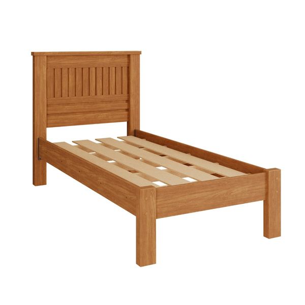 Cama solteiro infantil reforcada Monaco Camas Fenix NATURE