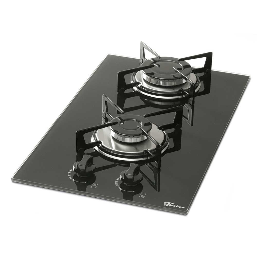 Cooktop 2 Bocas Fischer com Mesa de Vidro