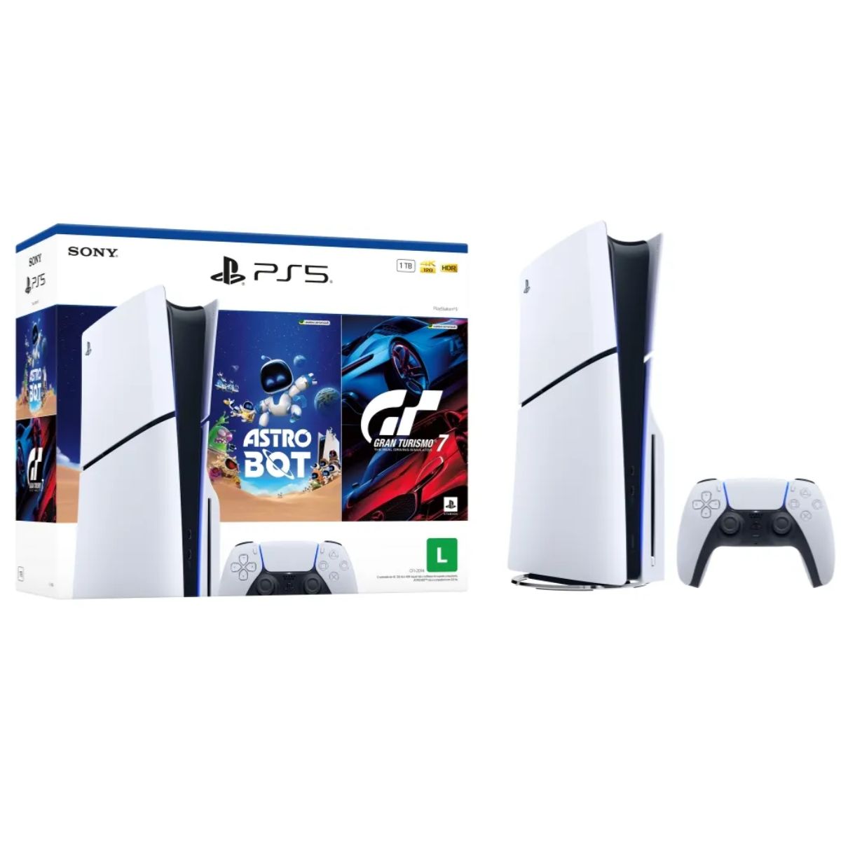 PlayStation 5 Slim Digital Pacote ASTRO BOT e Gran Turismo 7