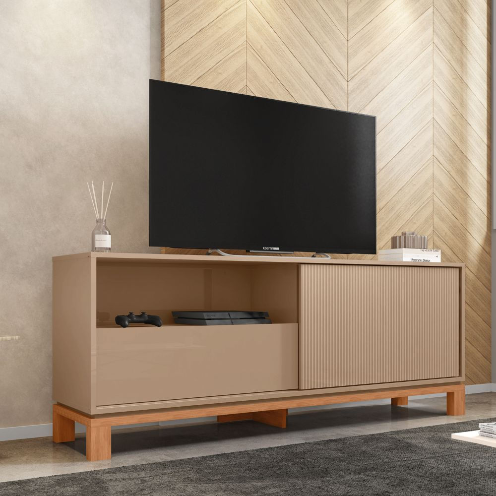 Rack Bancada Para TV Até 55 Polegadas Mondrian Caemmun