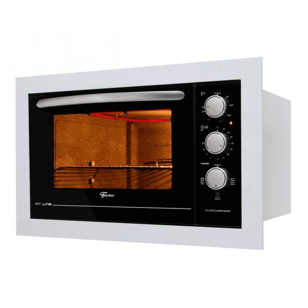 Forno Elétrico de Embutir 48 Litros Fit Line Inox 34493 Fischer Branco / 110V