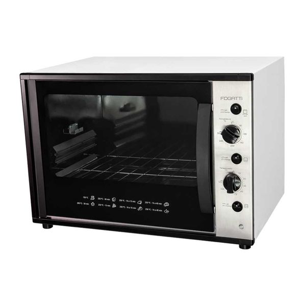 Forno Elétrico Bancada Smart 60s com Espeto Giratório Fogatti Preto / 110V