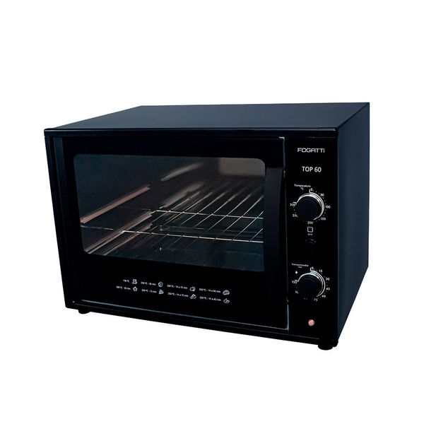 Forno Elétrico Bancada Top 60 Fogatti Preto / 110V
