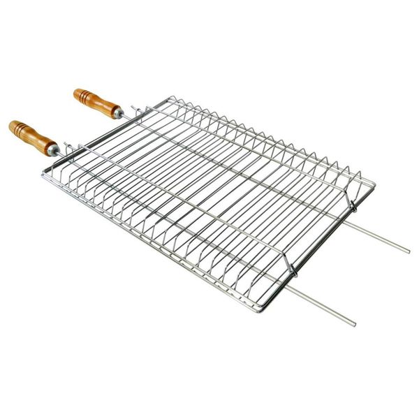 Grelha Quadrada com Tampa GT106 Estrutura Aço Vinci Móveis Cromado