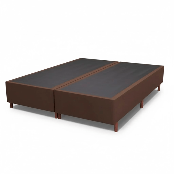 Base Box Queen Size Prince Sued 50x158x197cm Base Box Queen Size Casal Prince Sued 50x158x197cm| Tabaco