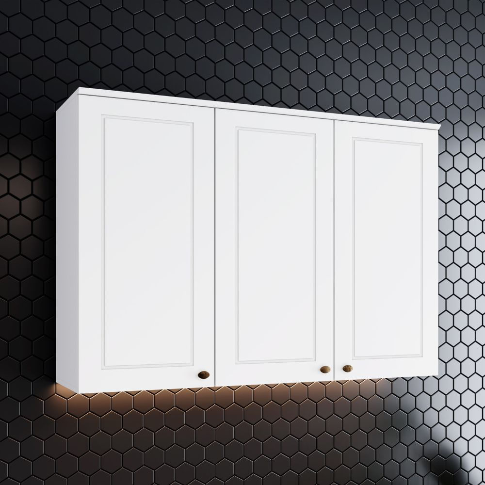 Armário de Cozinha 3 Portas Americana Henn 120cm