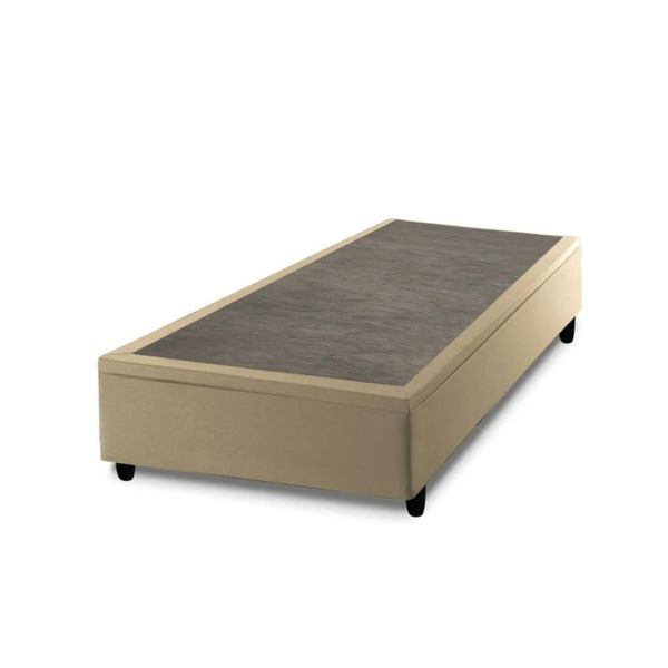 Base Box Baú Queen Size Prince Sued 79x197x41 | Bege