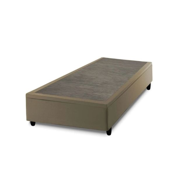 Base Box Baú Queen Size Prince Sued 79x197x41 | Tabaco