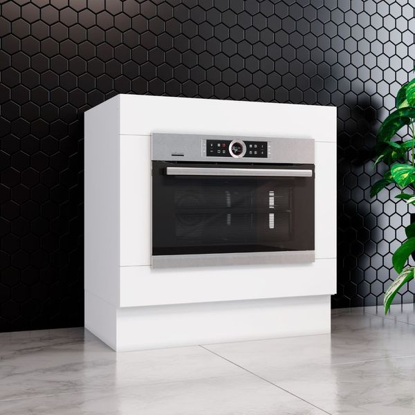 Balcão Forno de Embutir Americana Henn 80 cm | Branco