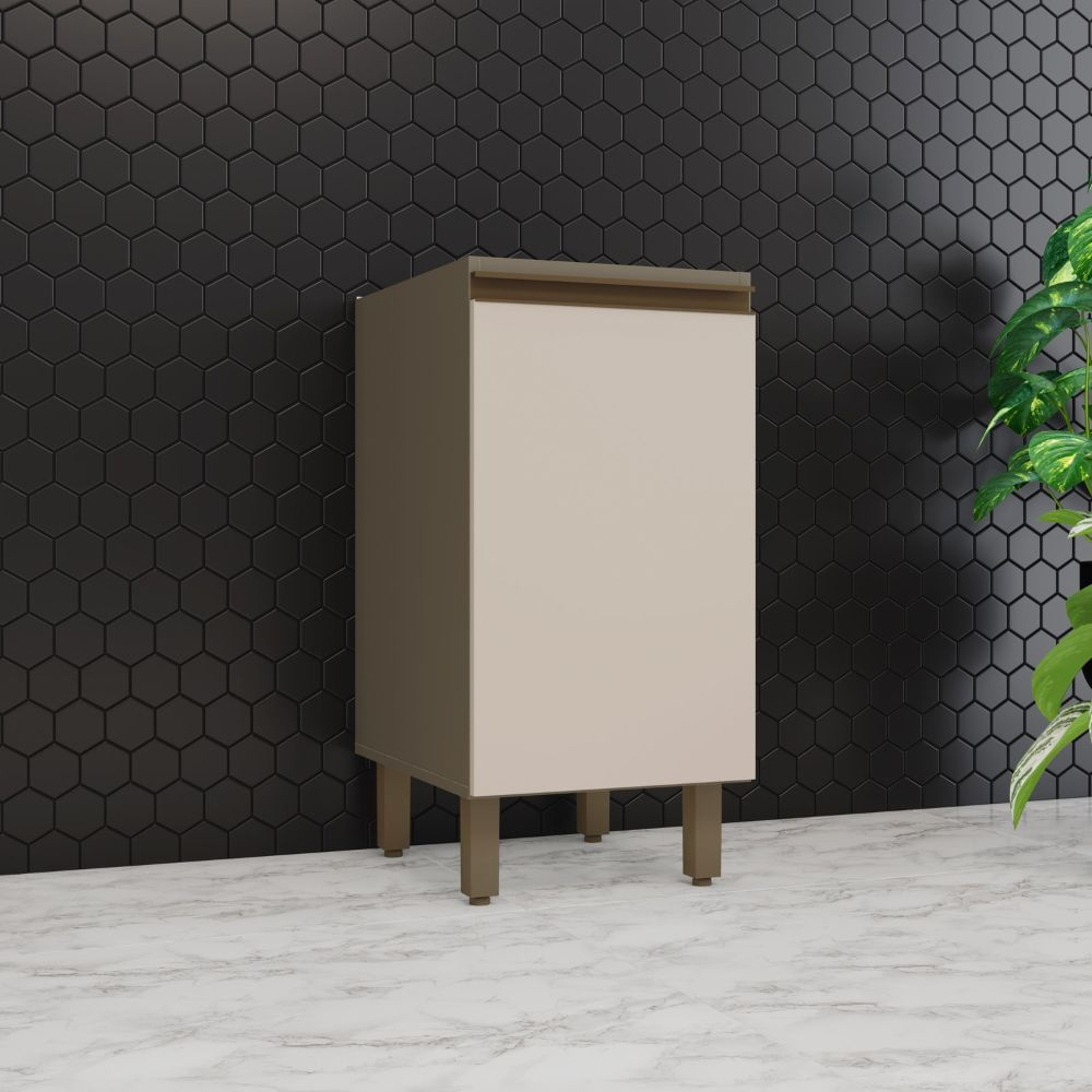 Balcão Sem Tampo 1 Porta Connect Henn 40cm