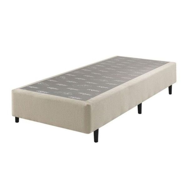 Base Box Ecoflex Champagne Solteiro 79x198x37cm Base Box Ecoflex Champagne 79x198x37cm | Bege (S/V)