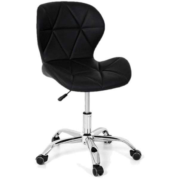 Cadeira Giratória Estofada Slim Office com Regulagem