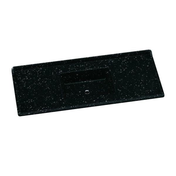 Tampo para Pia 118 cm Rorato Granitado | Preto Plus