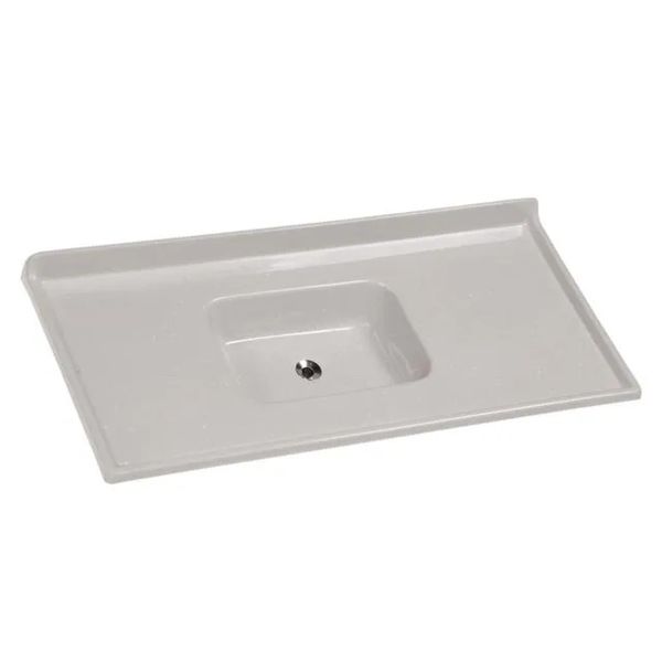 Tampo para Pia 120 cm Rorato Marmoplan | Cinza