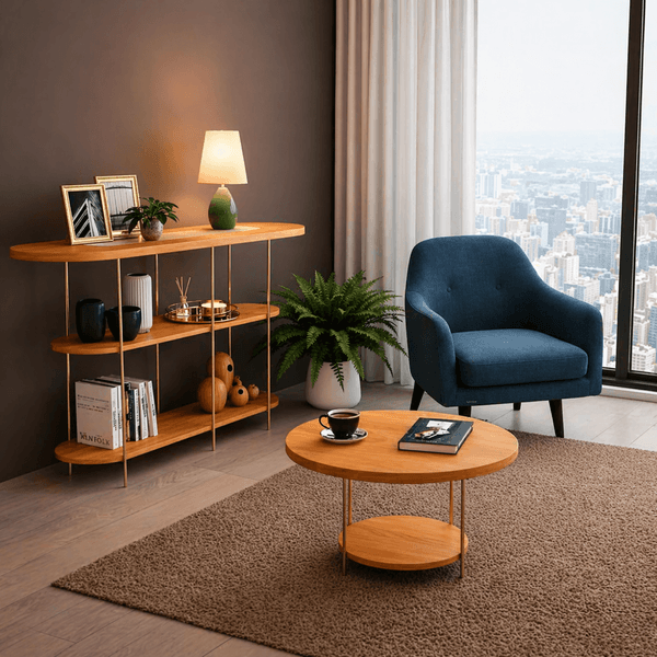 Conjunto Aparador Infinity com Mesa de Centro Sky HB Móveis | Cinamomo