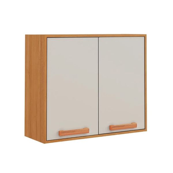 Armário Aéreo 80cm 2 Portas Itatiaia Napoles | Cinamomo/Off White