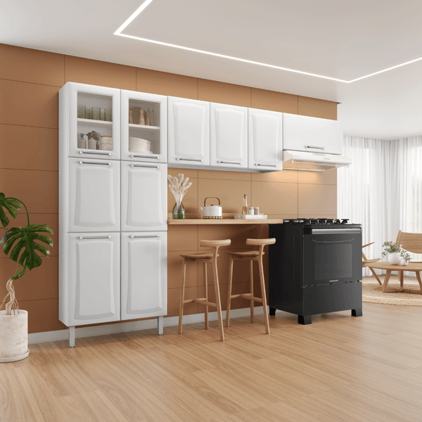 Cozinha Modulada 3 Peças 10 Portas Itatiaia Tarsila | Branco