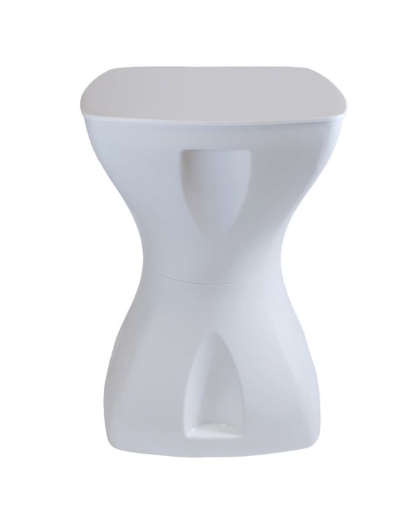 Mesinha Branca Multiuso Mesa Lateral Apoio Decorativo Jardim