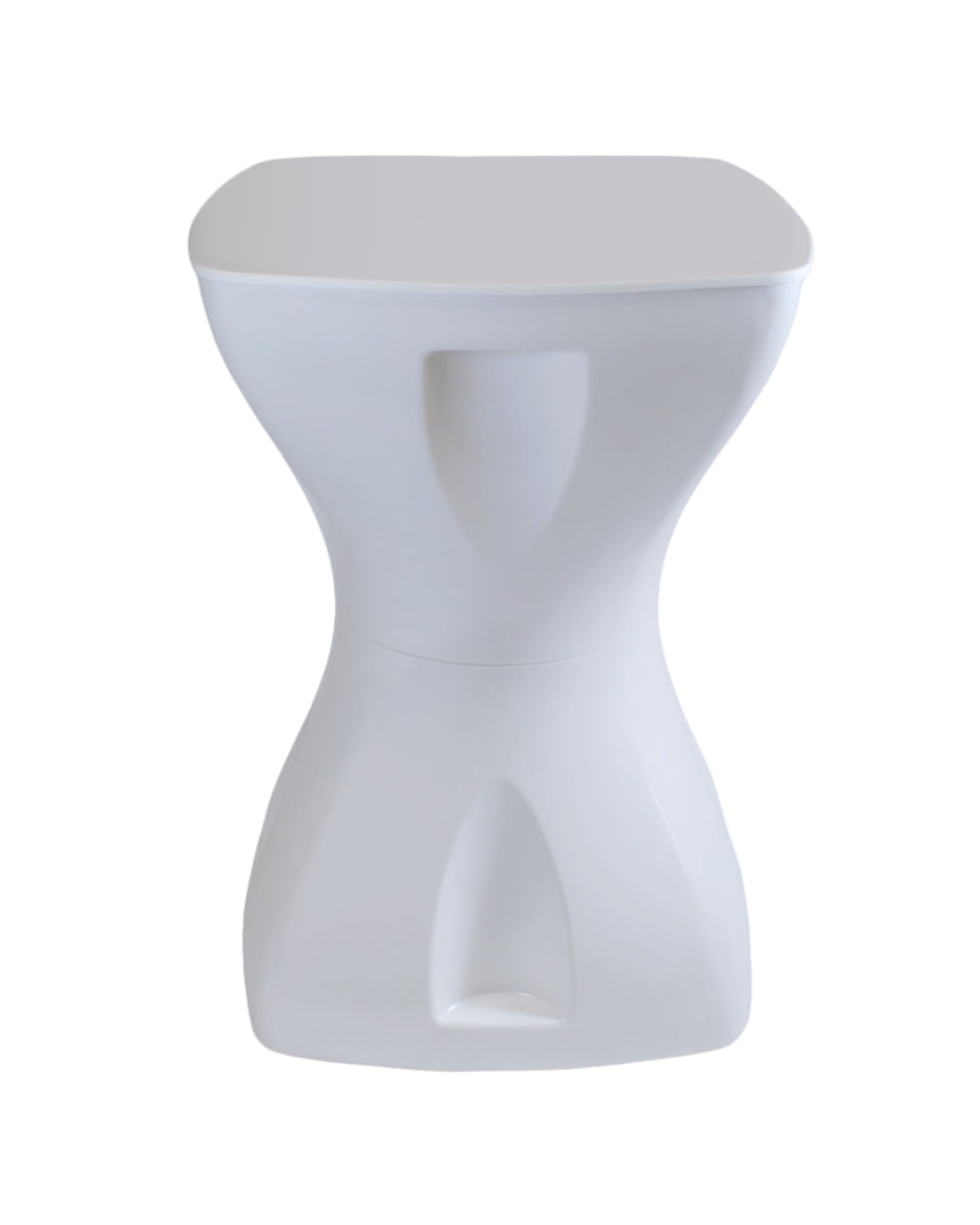 Mesinha Branca Multiuso Mesa Lateral Apoio Decorativo Jardim