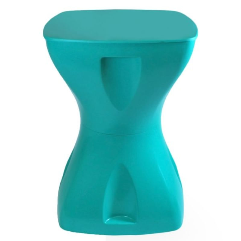 Mesinha Verde Água Multiuso Lateral Apoio Decorativo Jardim