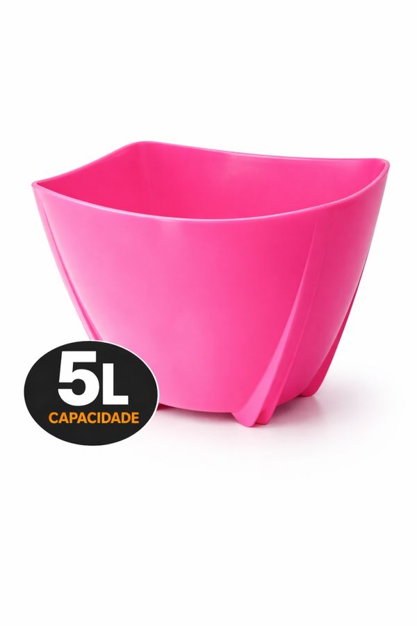 Champanheira Rosa 5L Balde de Gelo Cachepô Utensílios Festa