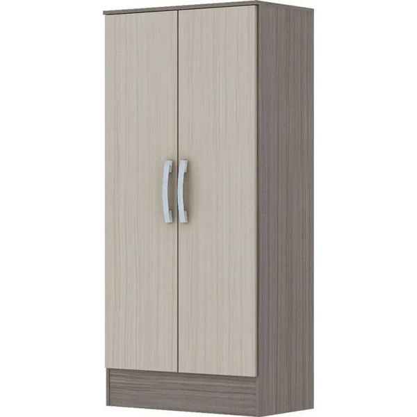 Armário Multiuso Lavanderia 130cm 2 Portas 4 Prateleiras Henn Peg Lev | Palha