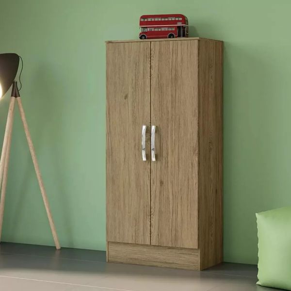 Armário Multiuso Lavanderia 130cm 2 Portas 4 Prateleiras Henn Peg Lev | Rustico