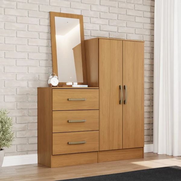 Cômoda 2 Portas 3 Gavetas Henn Briz B700 | Cinamomo