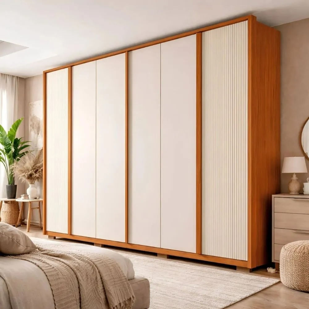 Guarda-Roupa Casal 6 Portas 4 Gavetas Caemmun Topázio