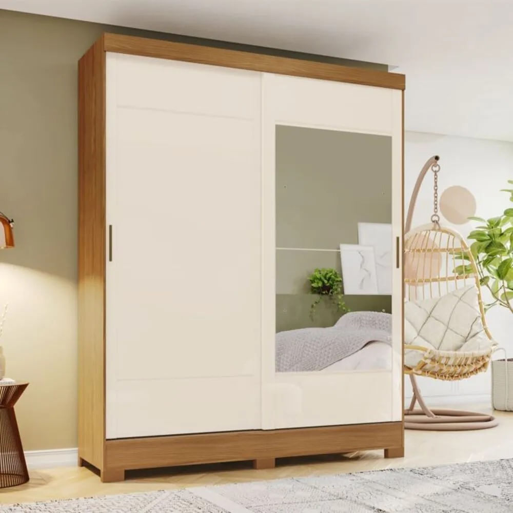 Guarda-Roupa Casal 2 Portas 2 Gavetas Henn