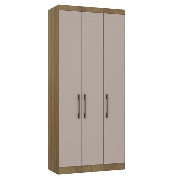 Módulo Guarda-Roupa 3 Portas 2 Gavetas Eucamoveis Paris | Avela/Cinammon