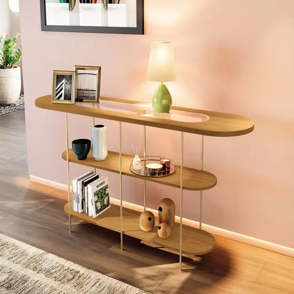 Aparador para Sala de Estar 135 cm HB Móveis Infinity | Cinamomo