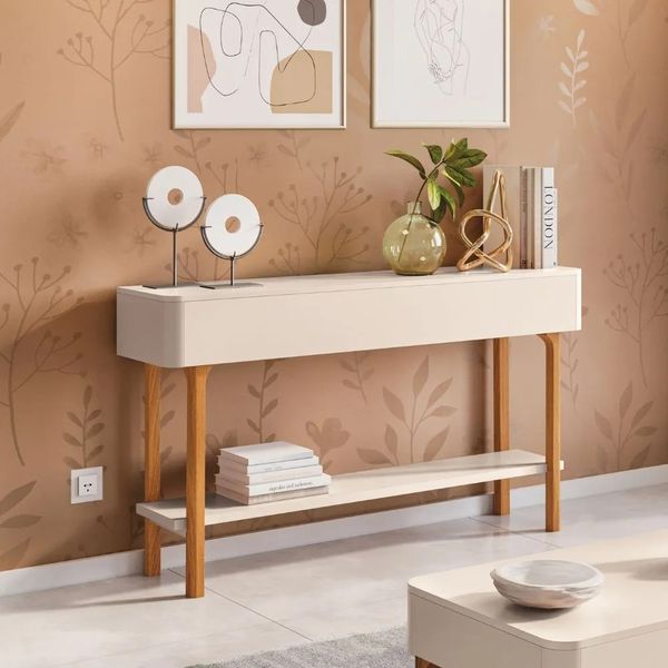 Aparador para Sala de Estar 136 cm Hb móveis Fiero | Off White