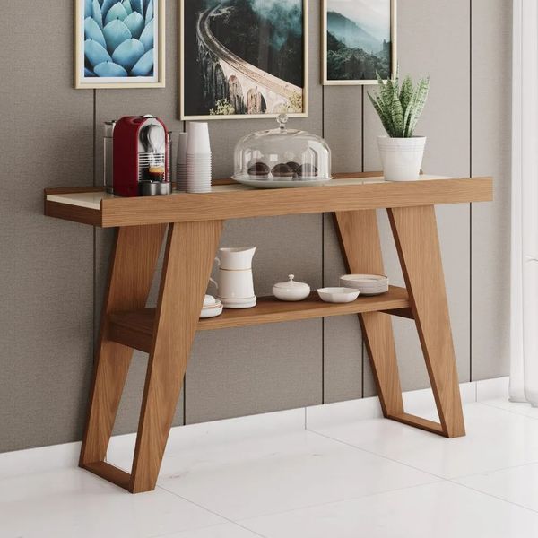 Aparador para Sala de Jantar 136 cm Henn Menphis | Nature/Off White