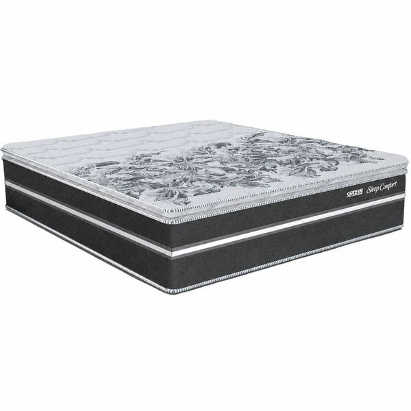 Colchão Casal Gazin Sleep Confort Molas Ensacadas 138x188x32cm | Cinza