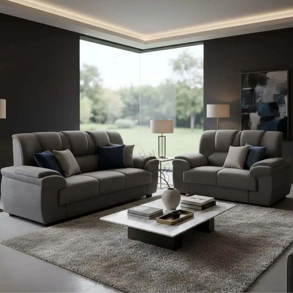 Conjunto Sofá 3 e 2 Lugares 200cm Paraná Fluence