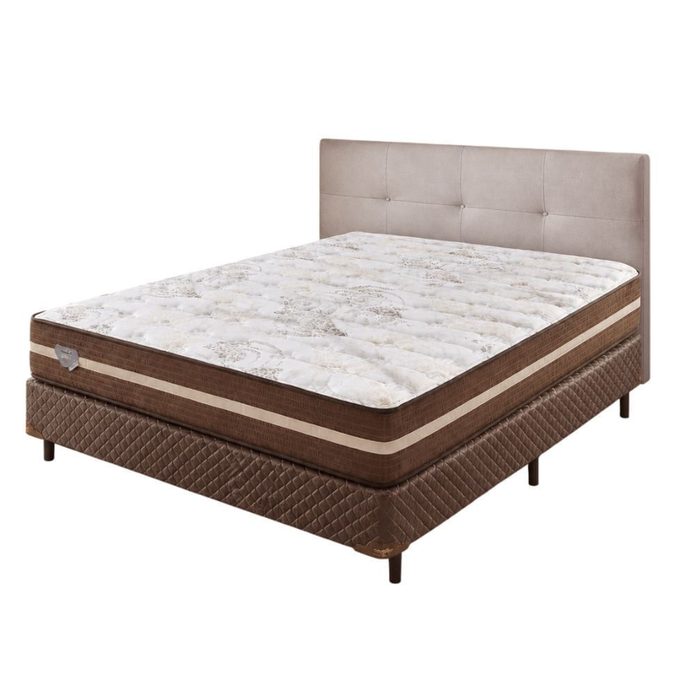 Conjunto Base Box Casal com Colchão High Quality Ecoflex 138x188x72