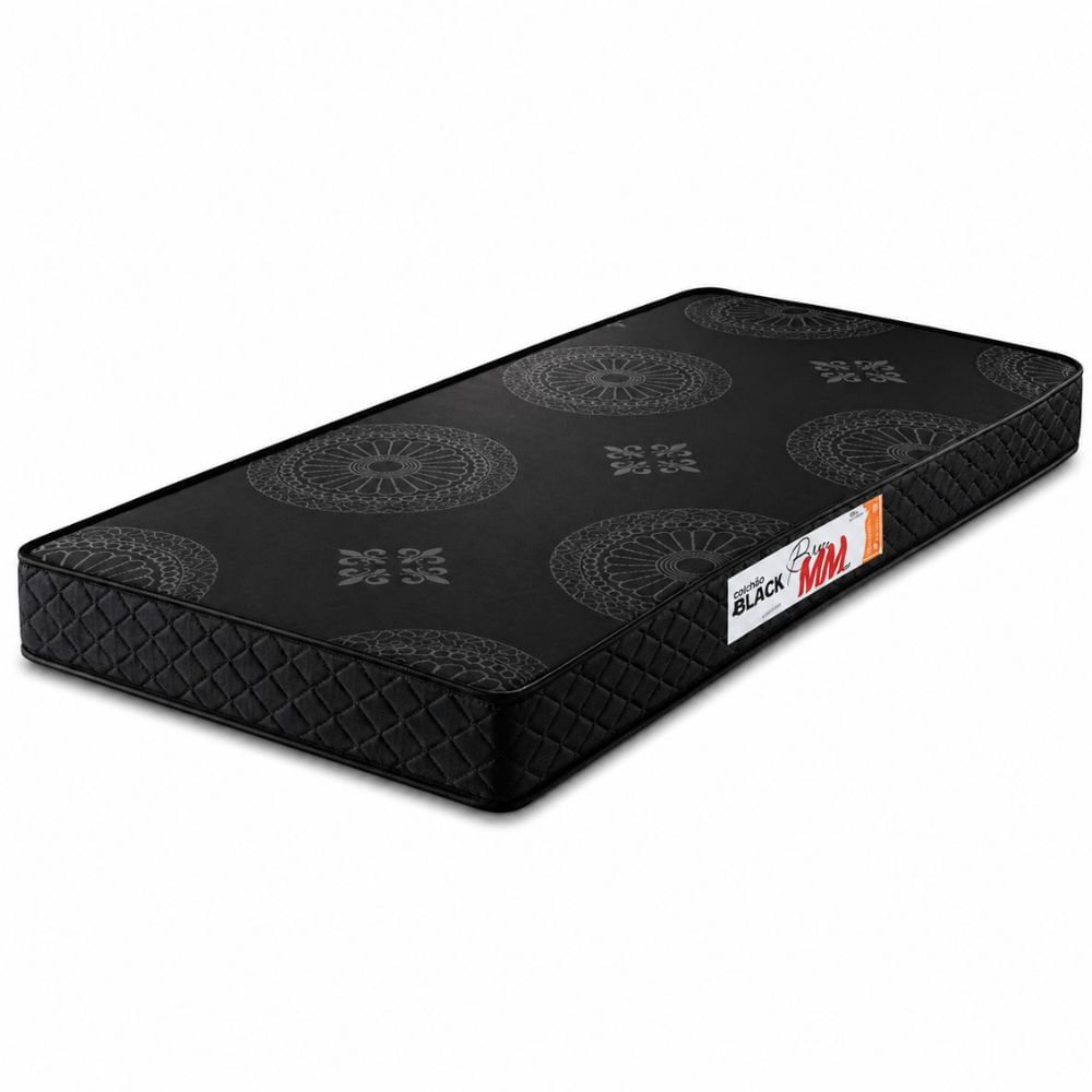 Colchão Solteiro Espuma D20 Bem MM Black Hellen 78x188x12cm