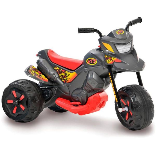 Moto Elétrica Bandeirante XT3 6V Marchas Frente e Ré Velocidade 3,5 Km/h | Grafite (S/V)