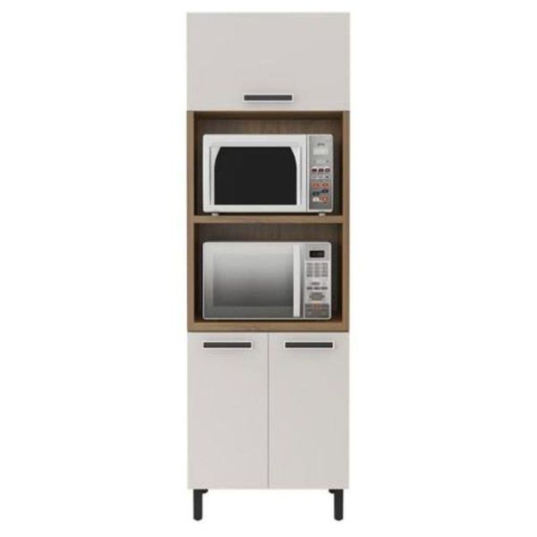 Paneleiro Duplo New Jazz 3 Portas Itatiaia | Freijo/Off White (S/V)