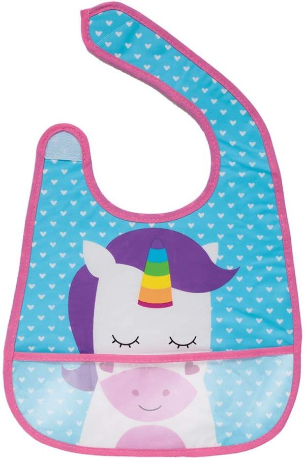 Babador Com Bolso Pega Migalhas Unicórnio Buba 08261