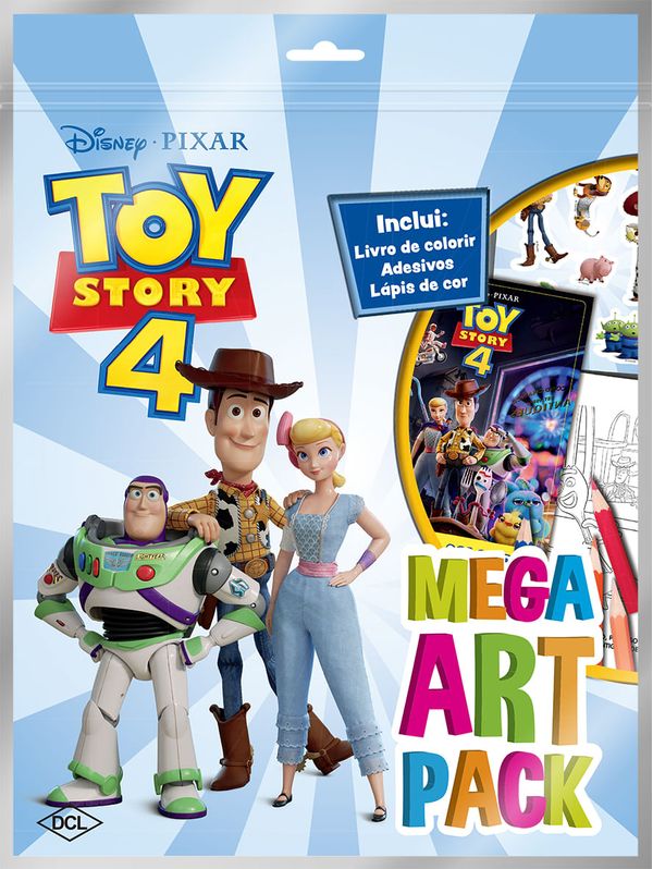 Livro Toy Story 4 Mega Art Pack Livros Dcl Livros D2447