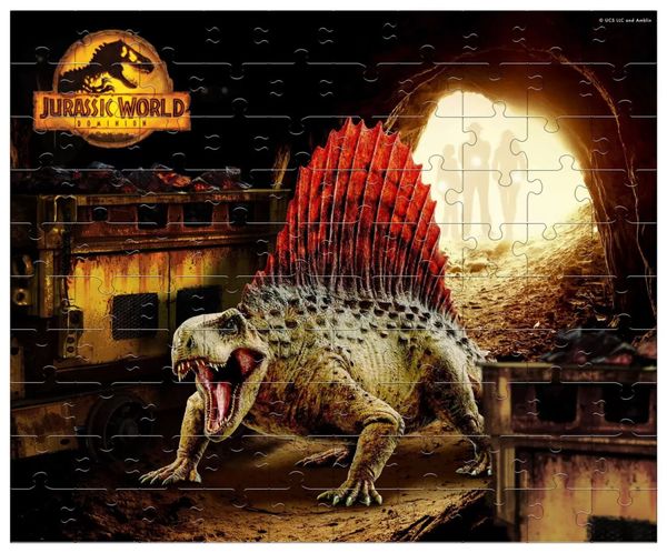 Quebra Cabeça Dimetrodonte 100 Peças Jurassic World 2085