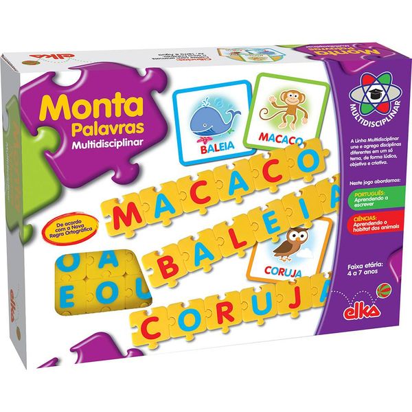 Jogo Monta Palavras Multidisciplinar Elka 769